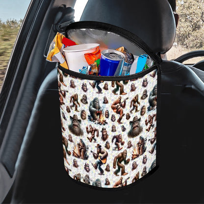 20 Sasquatch / Bigfoot Designs, Bucket-Shaped Car Trash Bag