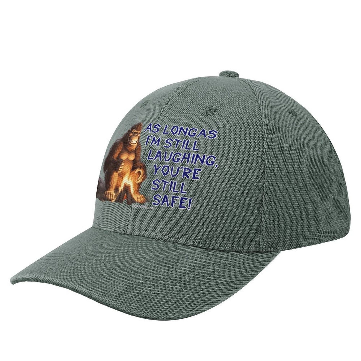 “Sarcastic Sasquatch” Series Polyester Baseball Caps – “As long as I’m laughing…”