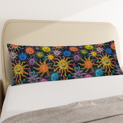 Child Crayon Sunshine, Long Body Pillow Case
