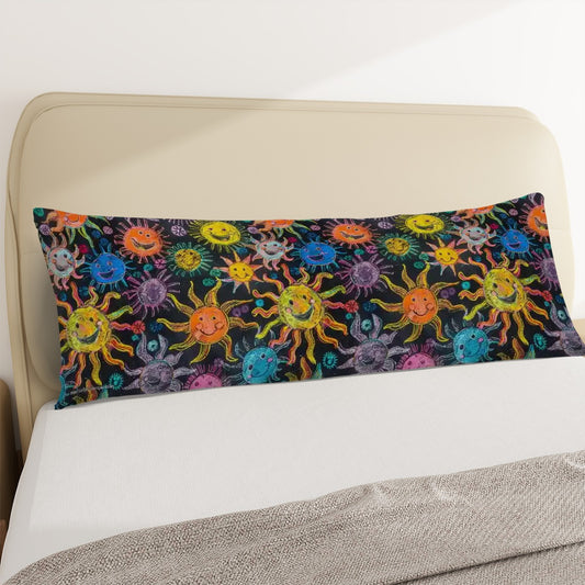 Child Crayon Sunshine, Long Body Pillow Case
