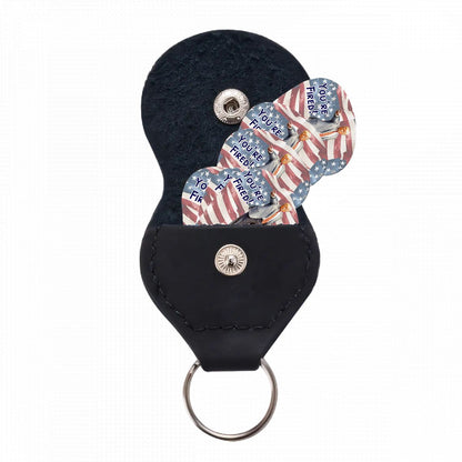 6 Guitar Picks with Keychain Snap Case- Donald Trump, "You're fired"  – 3 Thicknesses