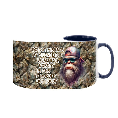 Sarcastic Sasquatch "Do not mistake..", Large 15 Ounce Colorful Mugs – Made In USA