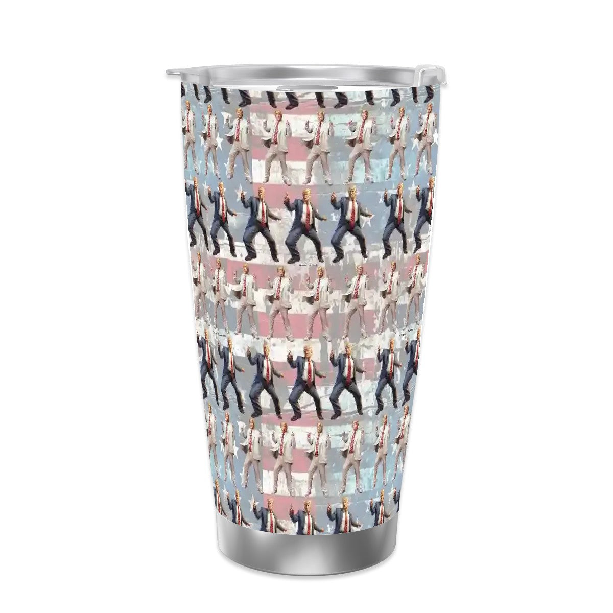Donald Trump, MAGA Themed 20 oz Travel Coffee Mug w/ Straw & Brush Options
