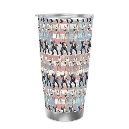 Donald Trump, MAGA Themed 20 oz Travel Coffee Mug w/ Straw & Brush Options