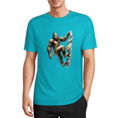 Bigfoot - Sasquatch Rock Climber Short Sleeve Cotton T-Shirt