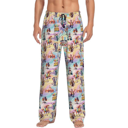 10 Misc Designs, Men’s Polyester, Drawstring, Pajama Pants