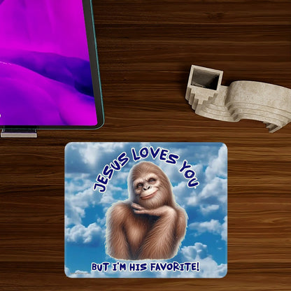 Sasquatch, Bigfoot, Large Mouse Pad w Non-Slip Base- 12”x 9.8”