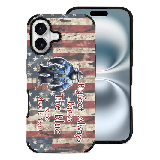 Bigfoot / Sasquatch "Bigfoot always backs..", Microfiber iPhone 16 Cases