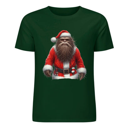 Bigfoot - Sasquatch Santa Short Sleeve Cotton T-Shirt