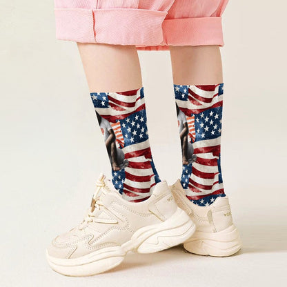 Patriot Bigfoot Sasquatch, Children’s Polyester Socks