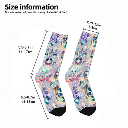 6 Alien Designs, Children’s Polyester Socks