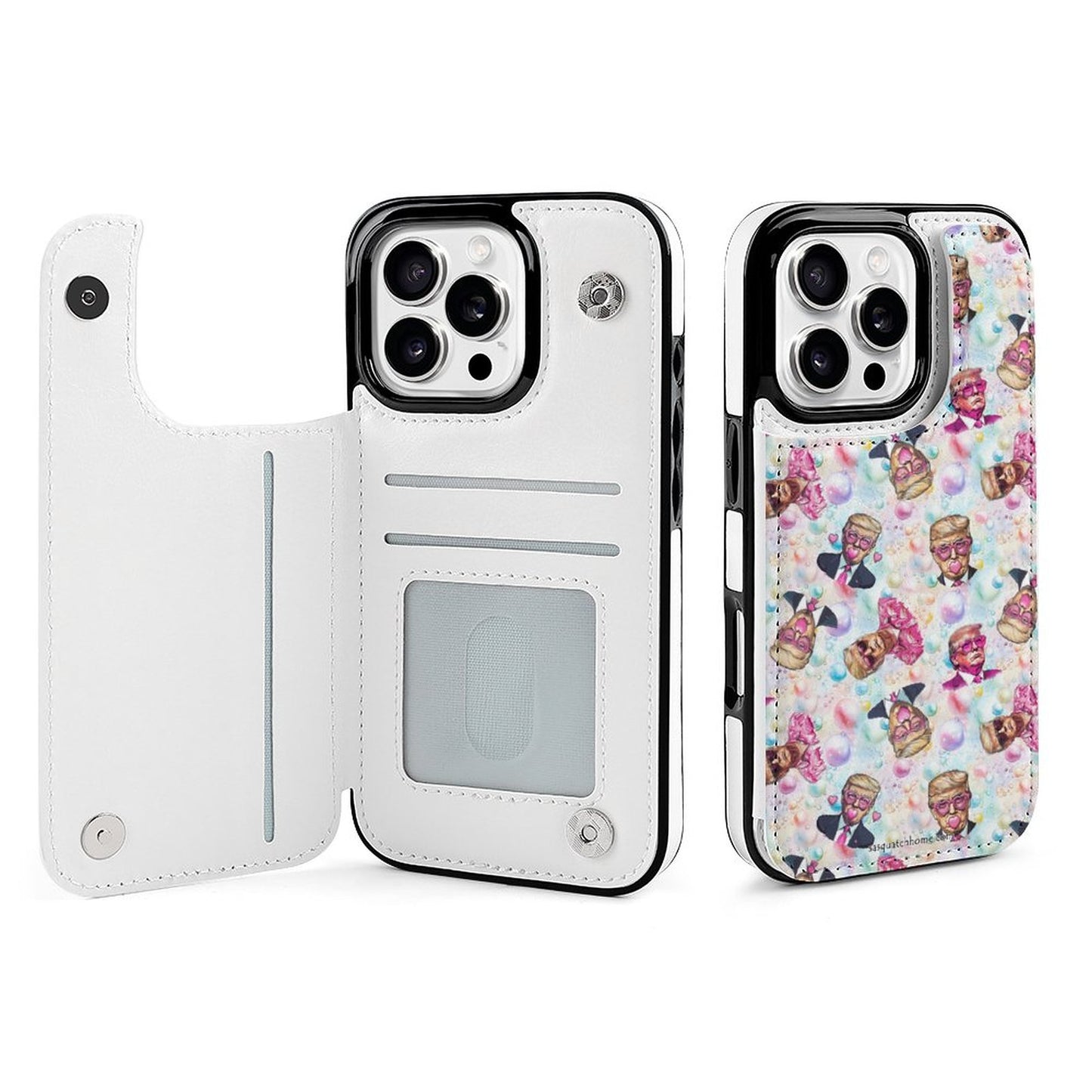 20 Donald Trump Designs, iPhone 16 Faux Leather Wallet Case