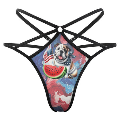 Patriot Bulldog, Sexy G String Thong for Women
