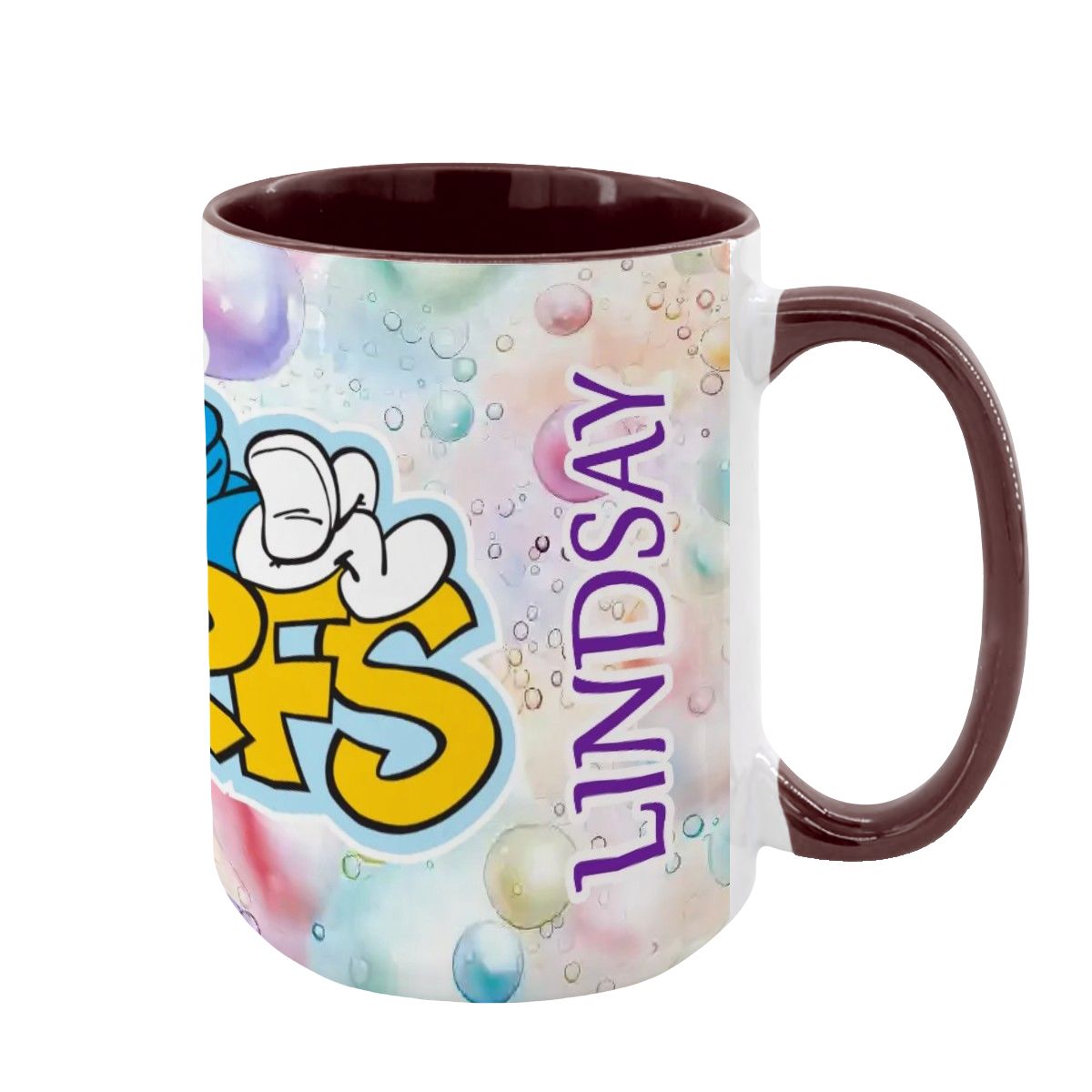 Smurfs Large 15 Ounce Colorful Mugs – Made In USA