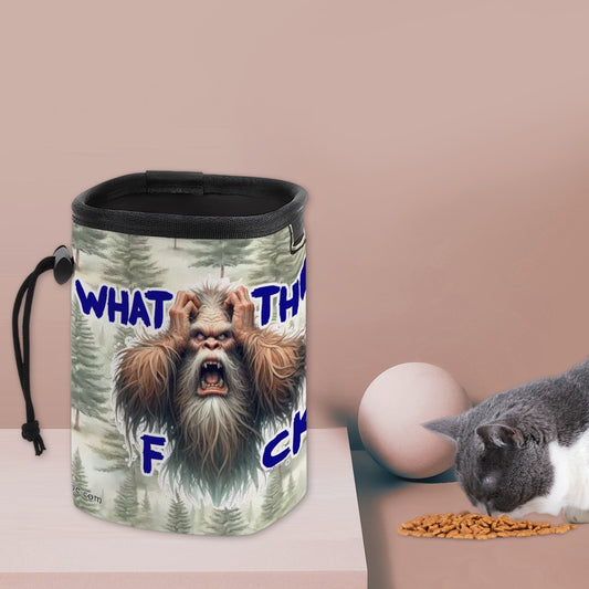 WTF Bigfoot, Sasquatch Pet Toy & Treat Pouch / Purse