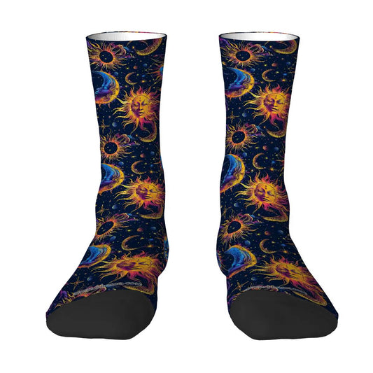 Suns & Moons, Polyester Crew Socks