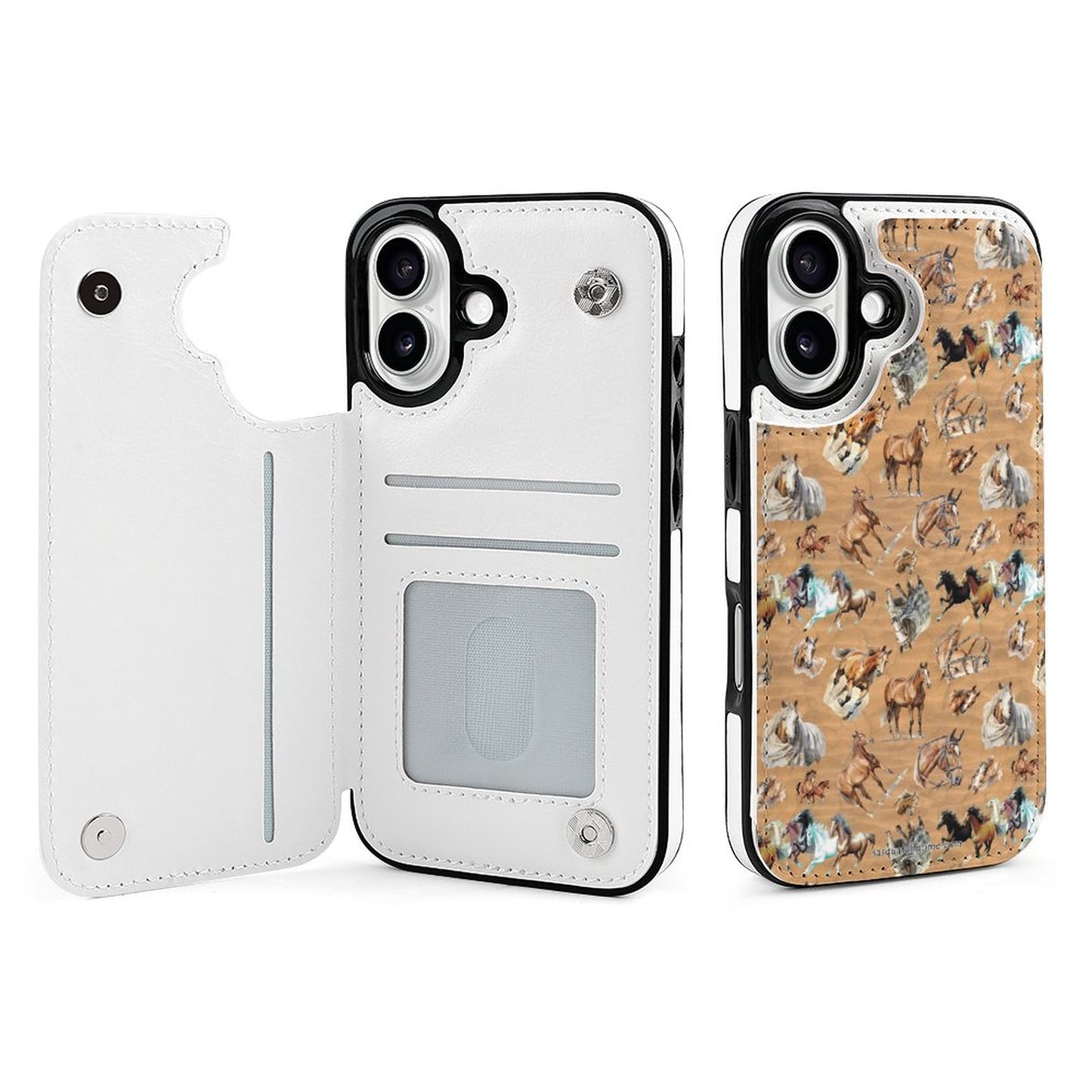 10 Alien Designs, iPhone 16 Faux Leather Wallet Case