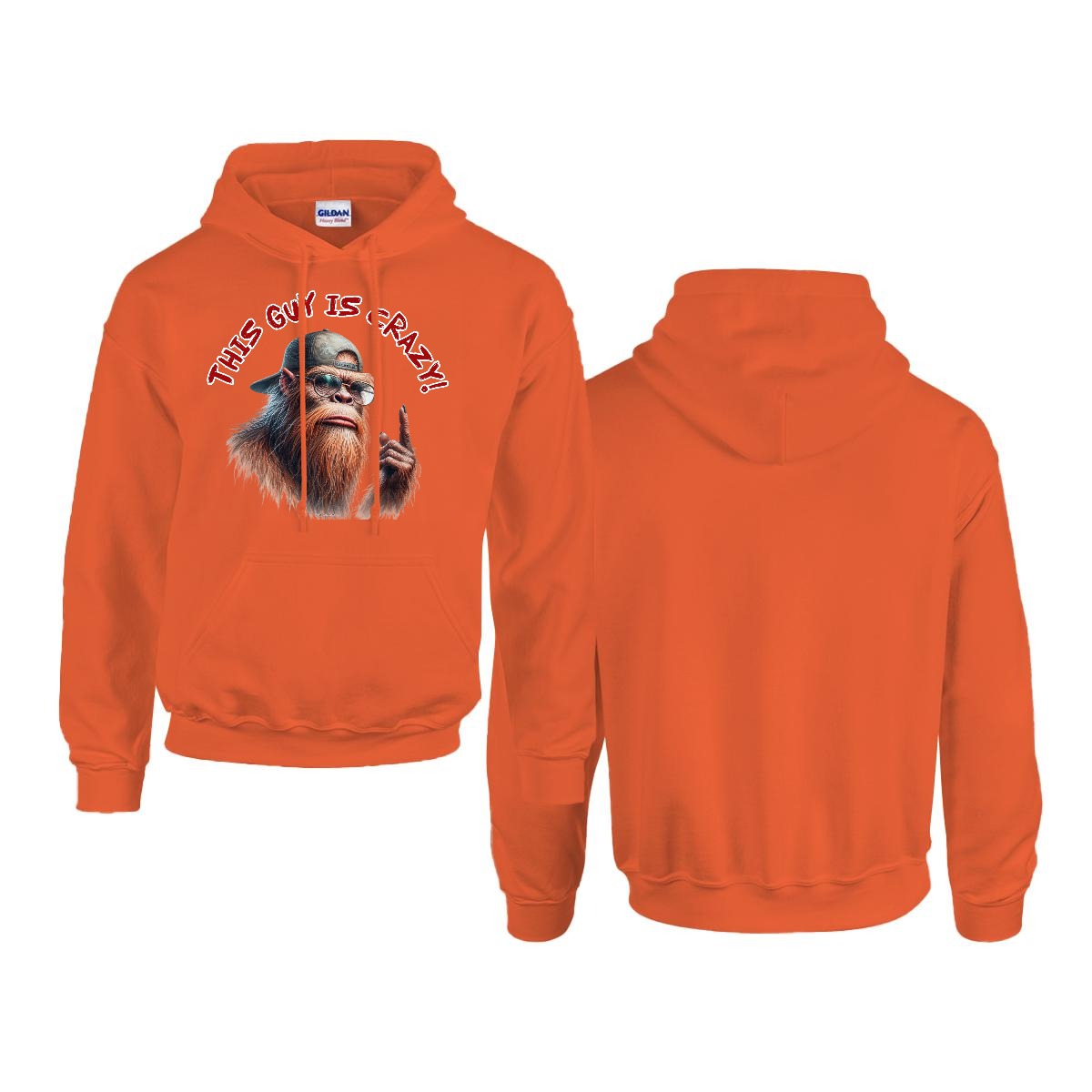 Sasquatch, Bigfoot Design, Gildan 18500 Poly-Cotton Hoodie