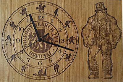 8"x14" "Sasquatch" Art Board Clock