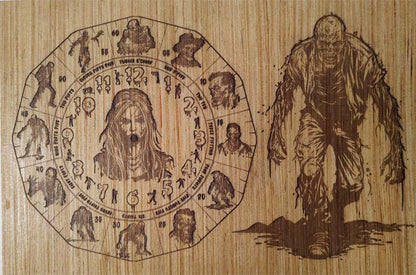 8"x14" "Zombie 2" Art Board Clock