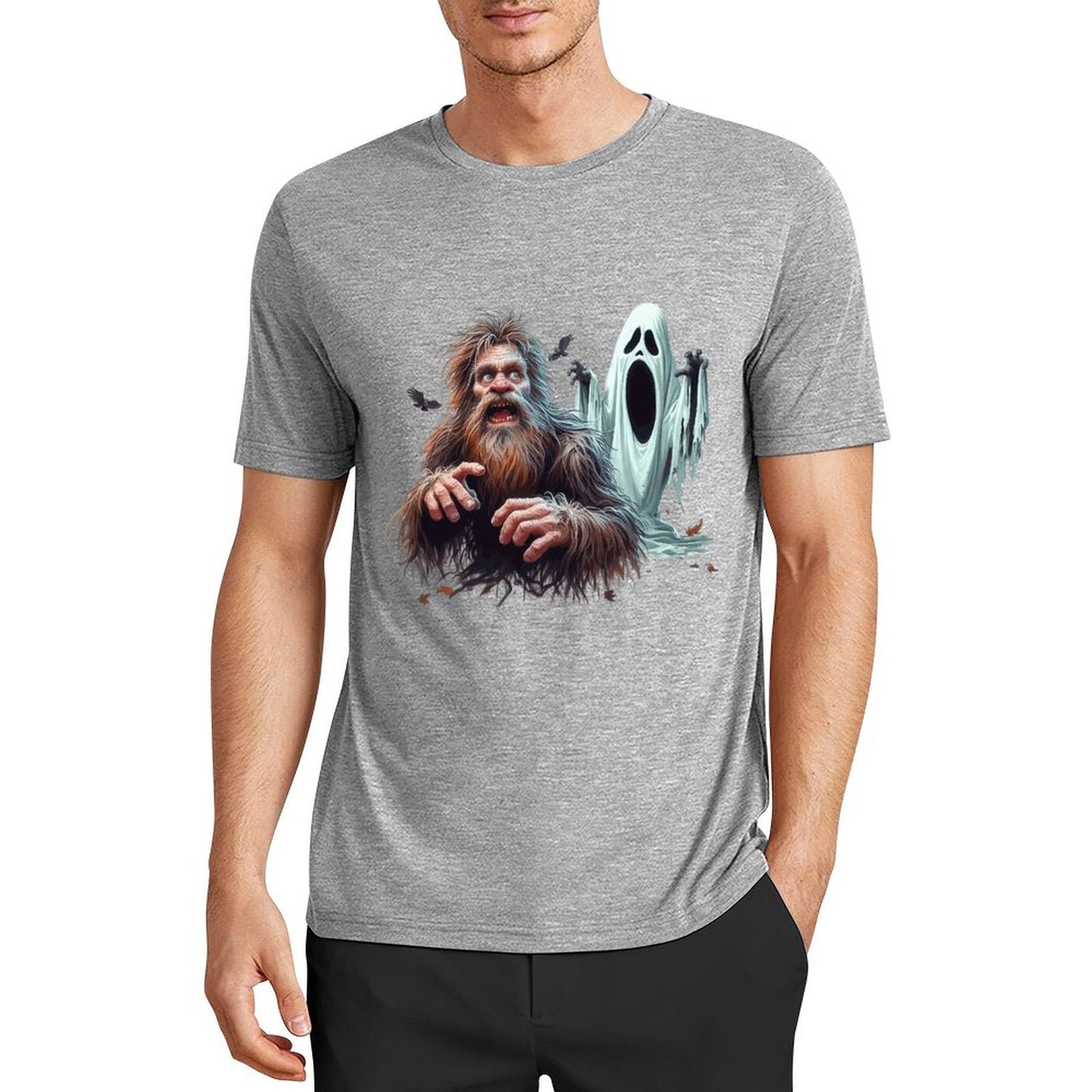 Bigfoot - Sasquatch Halloween Short Sleeve Cotton T-Shirt