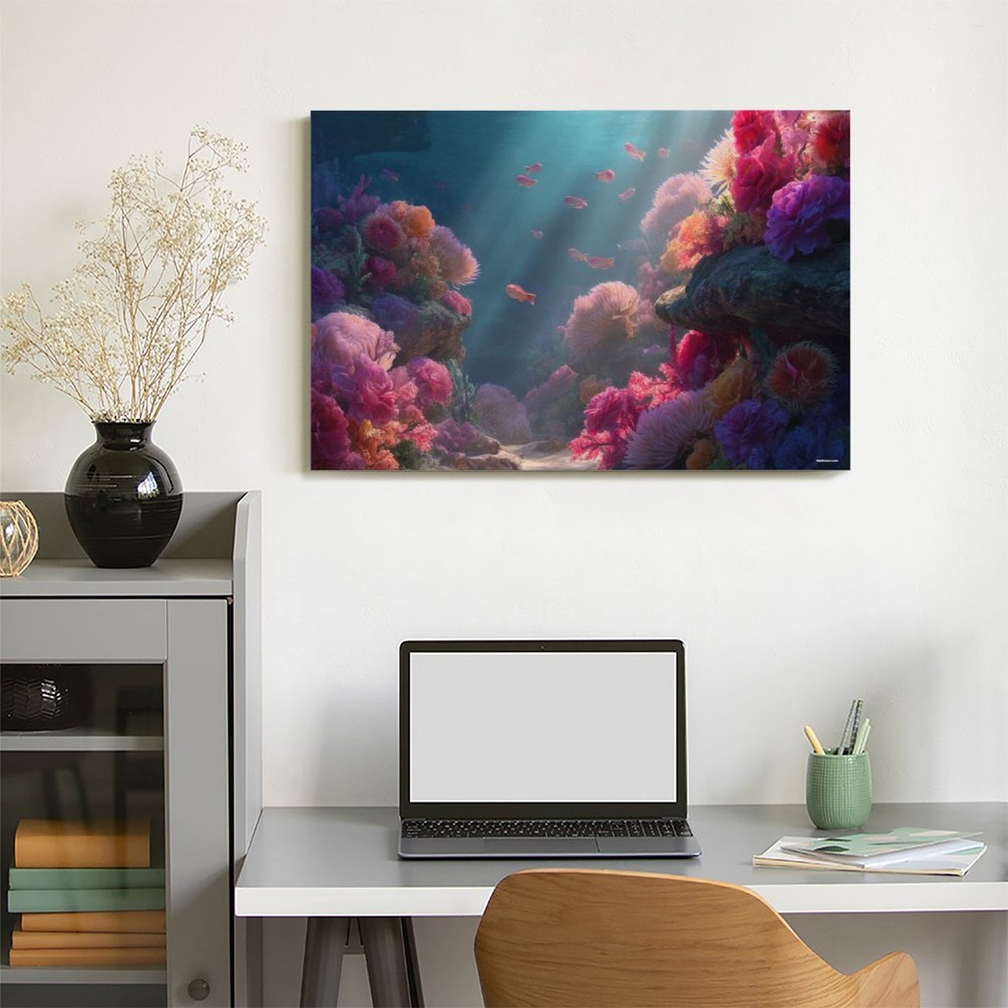 Ocean Beauty, Vintage Framed Canvas Art - 2 Sizes – Made in the USA