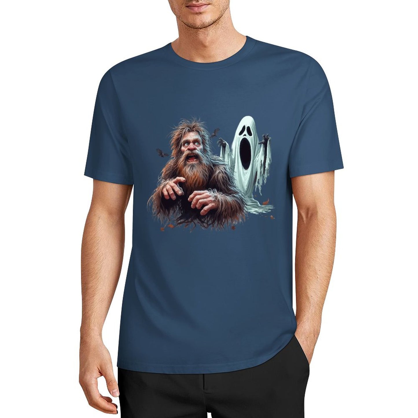 Bigfoot - Sasquatch Halloween Short Sleeve Cotton T-Shirt