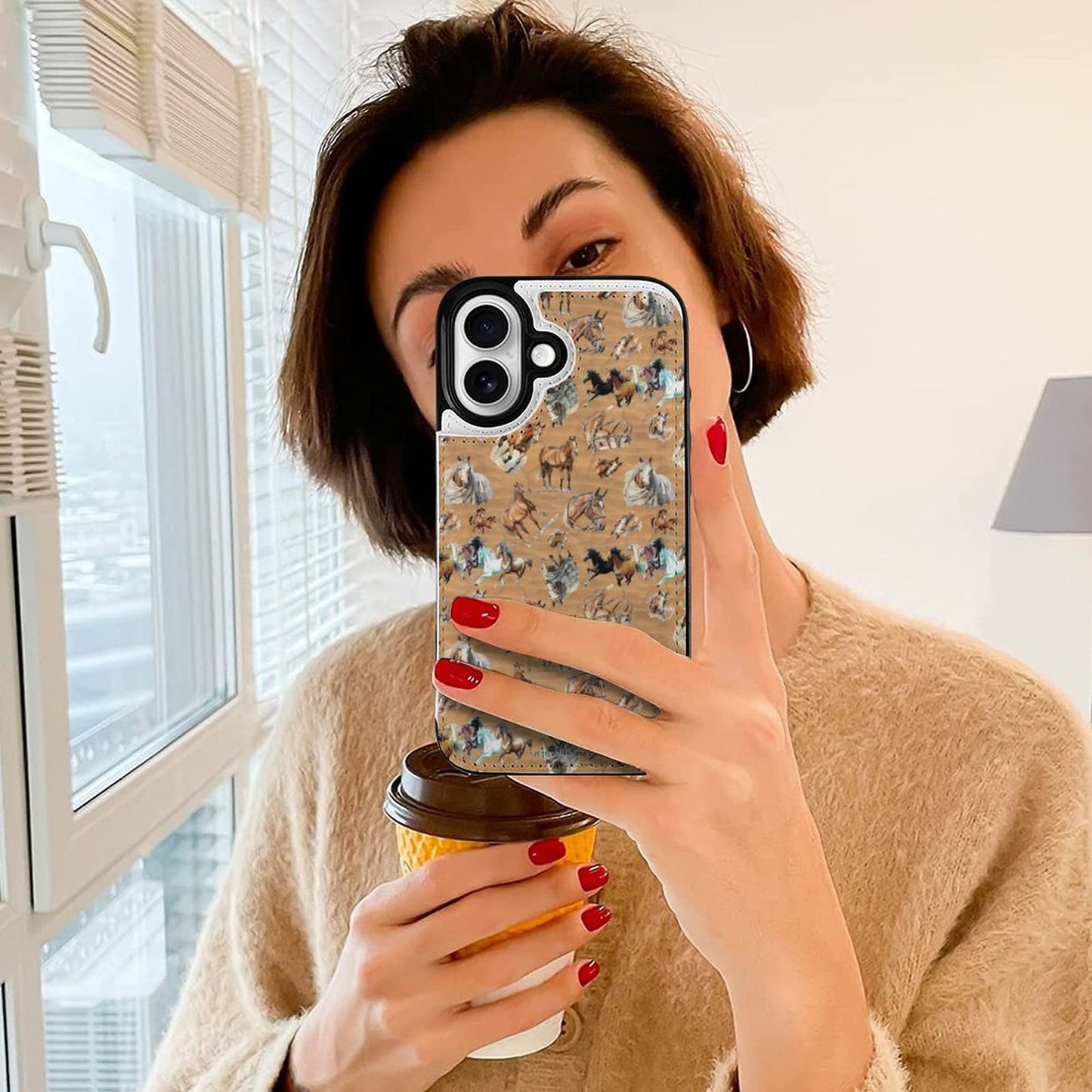 10 Alien Designs, iPhone 16 Faux Leather Wallet Case