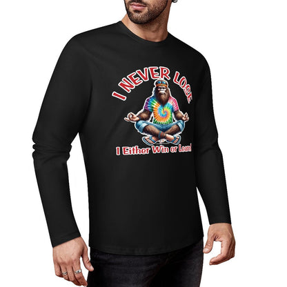 Bigfoot / Sasquatch "I never lose...", Cotton Unisex Long Sleeve T-shirt