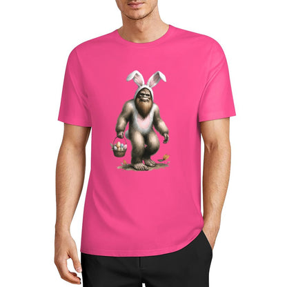 Bigfoot - Sasquatch Easter Bunny Short Sleeve Cotton T-Shirt