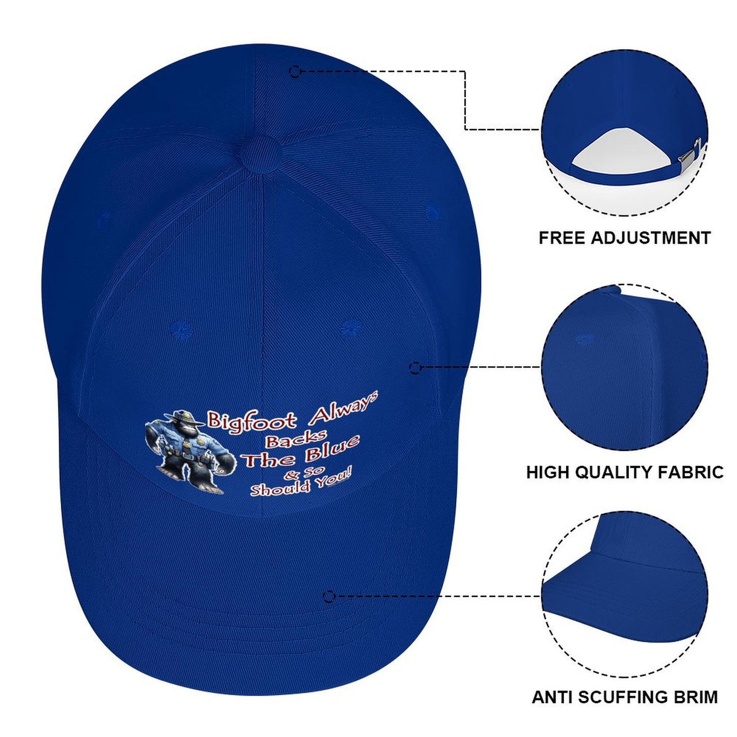 Bigfoot, Sasquatch “Bigfoot always..", Baseball Cap – 8 Colors