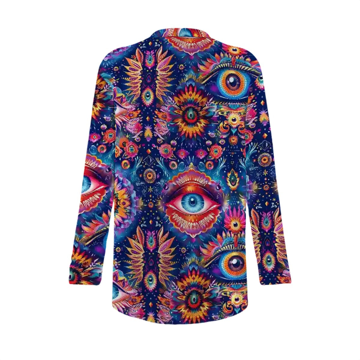 Psychedelic Design, Women's Long-Sleeved Cardigan