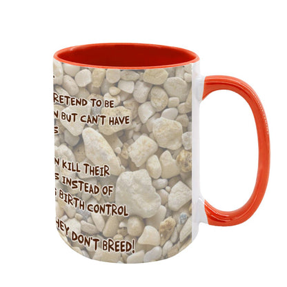 Sarcastic Sasquatch "The leftist..", Large 15 Ounce Colorful Mugs – Made In USA