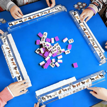 Puppy Dogs, 4 Artistic Mahjong Tile Pusher Racks