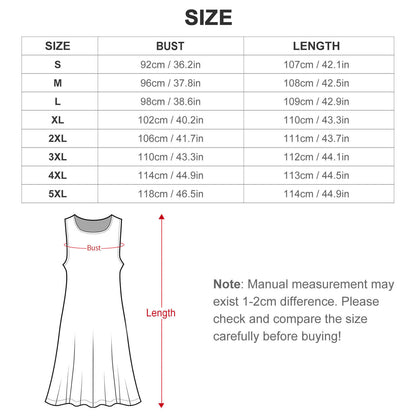 6 Alien Designs, Women’s Long Dress with Cardigan