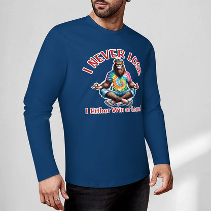 Bigfoot / Sasquatch "I never lose...", Cotton Unisex Long Sleeve T-shirt