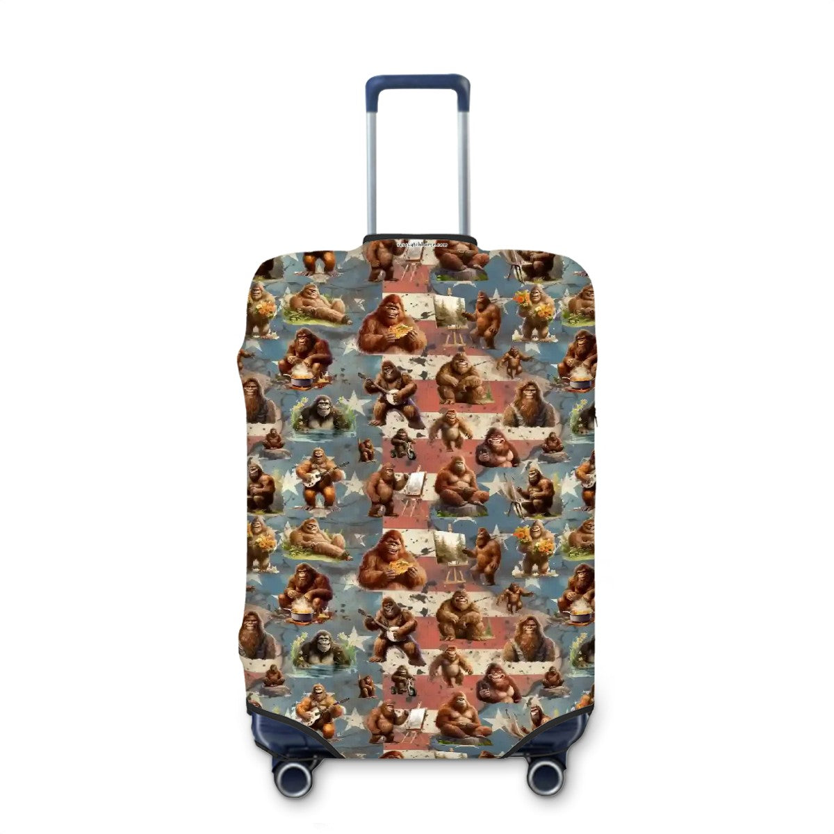 Summer Sasquatch Bigfoot Polyester Luggage Cover / Protector (With Belt)