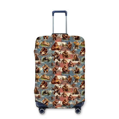 Summer Sasquatch Bigfoot Polyester Luggage Cover / Protector (With Belt)