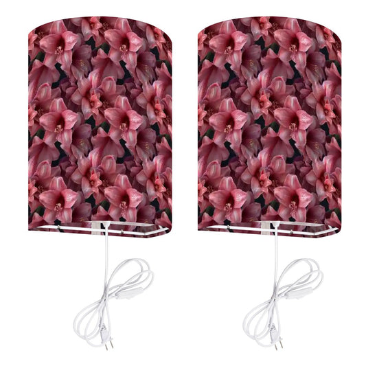 10 Beautiful Flower Designs, Wall Sconces, Set of 2, Plug In