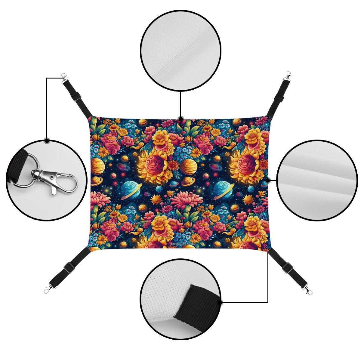 12 Galaxy / Outer Space Designs, Pet Hammock