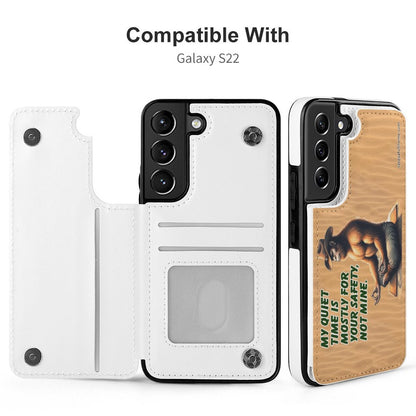 Bigfoot, Sasquatch "My Quiet Time..." - Samsung S22 Series Phone Cases / Flip Cover Wallet