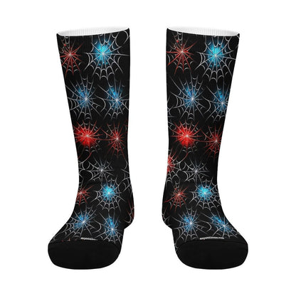 Colorful Spider Webs, Children’s Polyester Socks