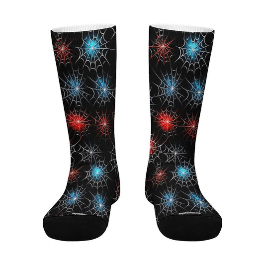 Colorful Spider Webs, Children’s Polyester Socks