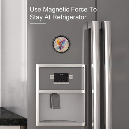 Fairy Design, 3” Magnetic Can Opener / Coaster / Fridge Decor