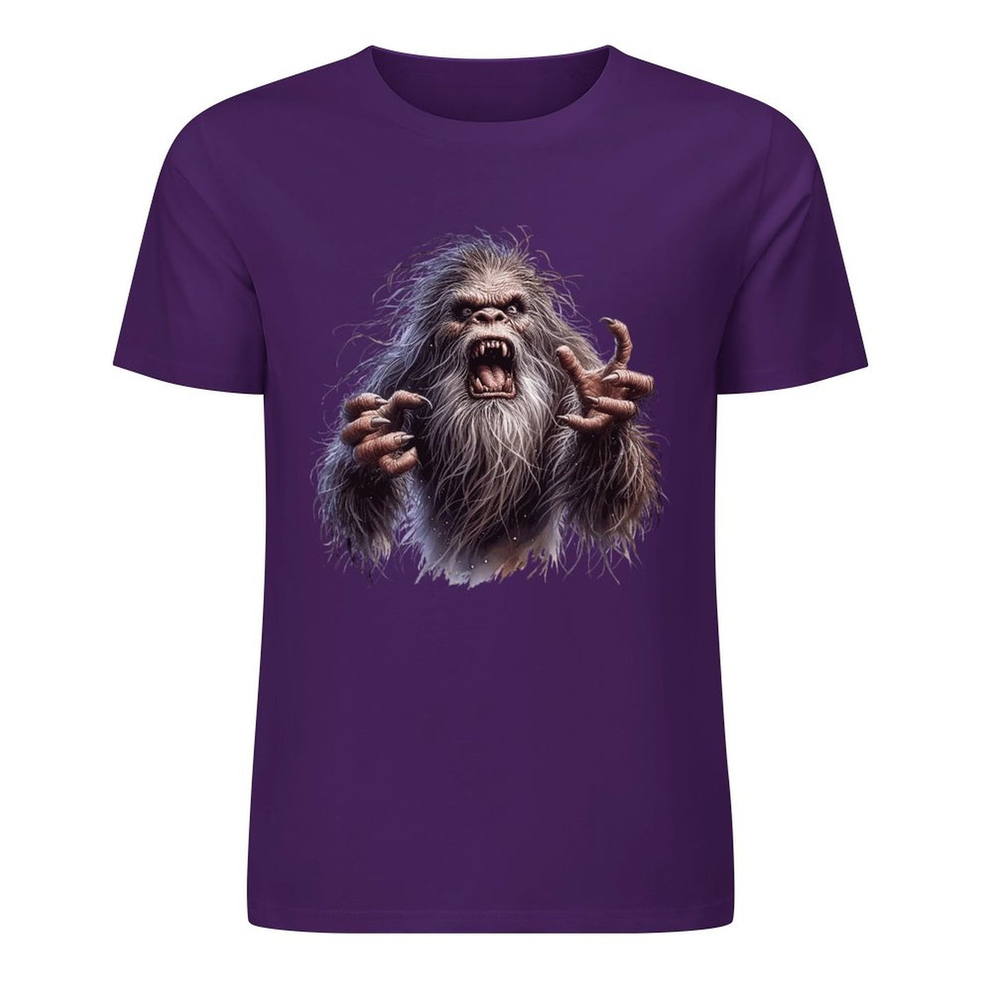 Bigfoot - Sasquatch Angry Short Sleeve Cotton T-Shirt