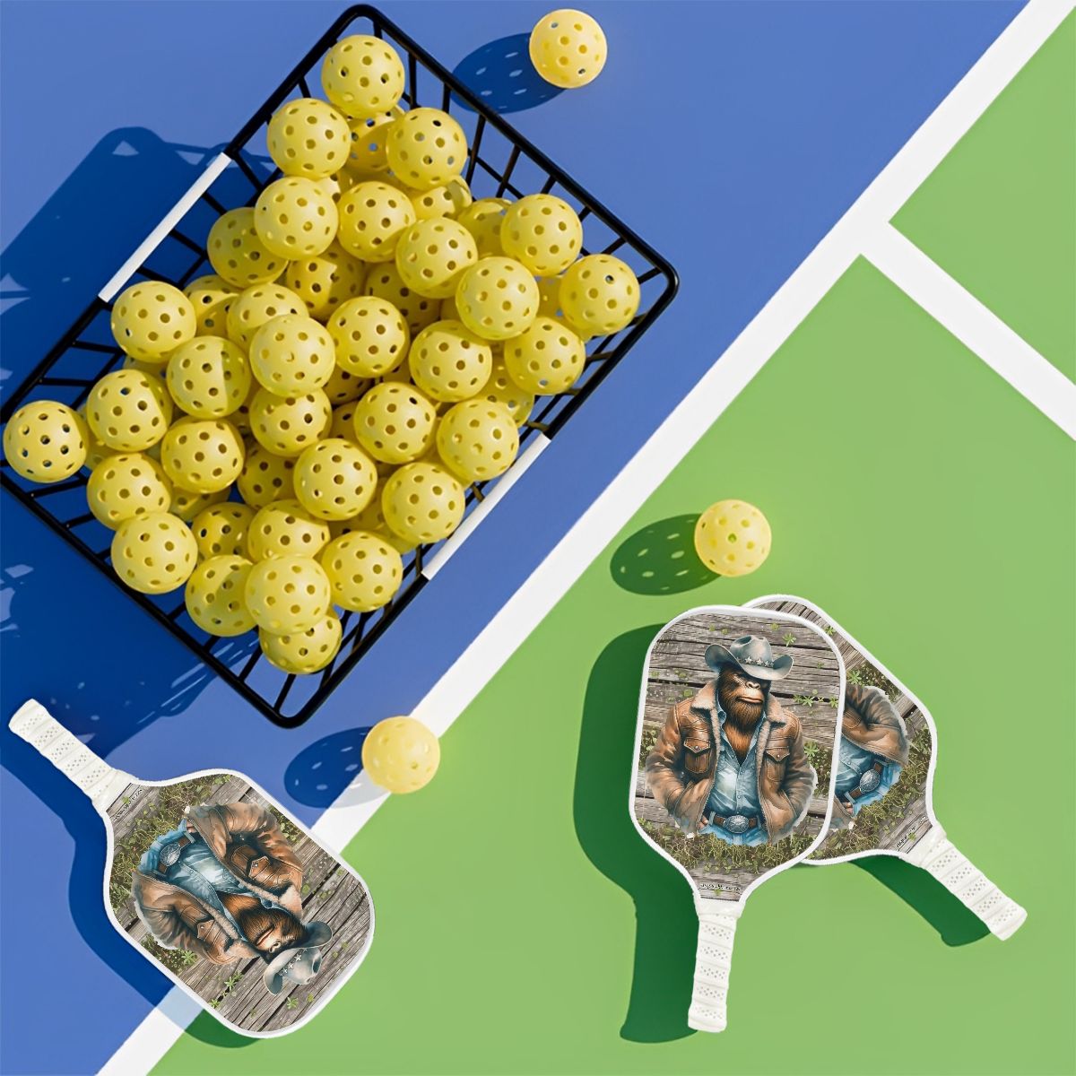 Cowboy Bigfoot Pickleball Paddle