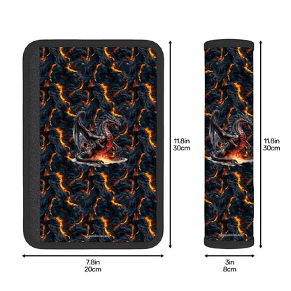 Fire Dragon, Seat Belt Cover Pad For Adults 2 Pcs