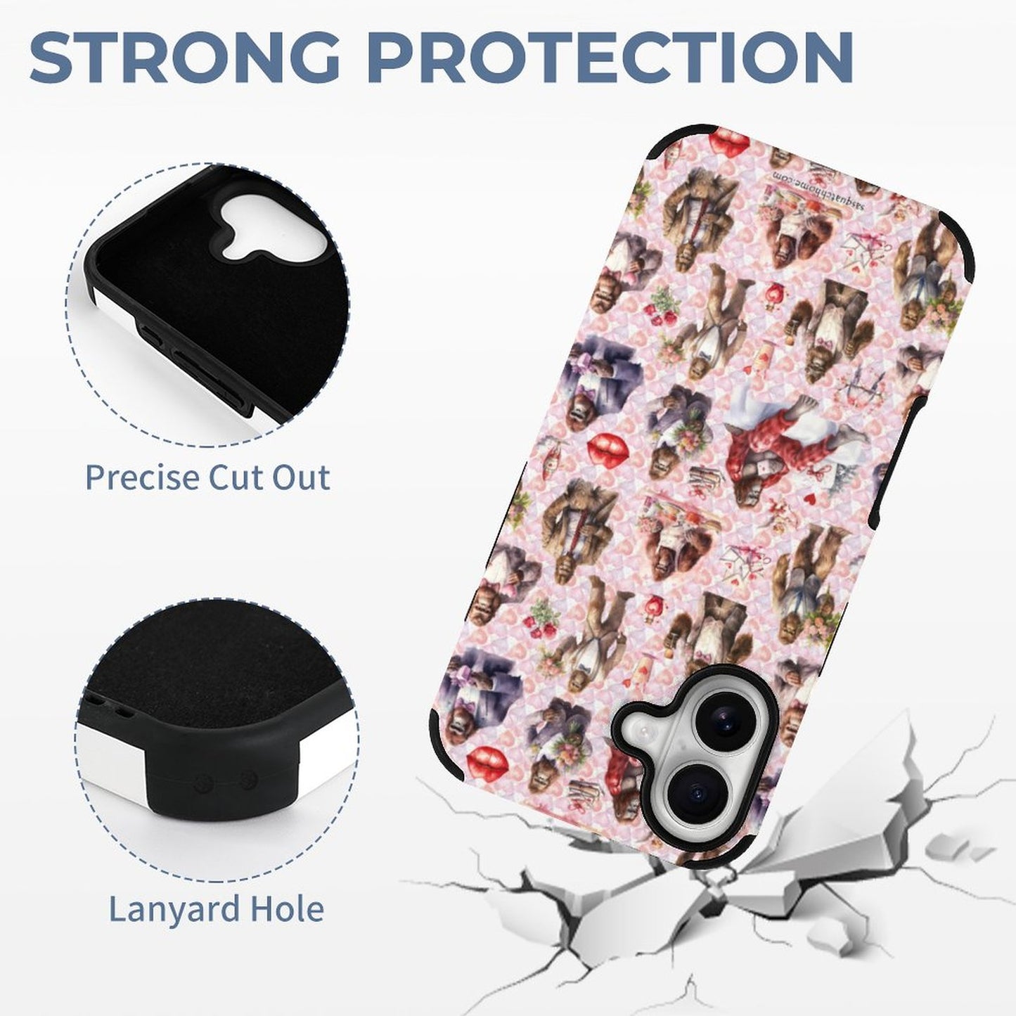 20 Bigfoot / Sasquatch Designs, Microfiber iPhone 16 Cases