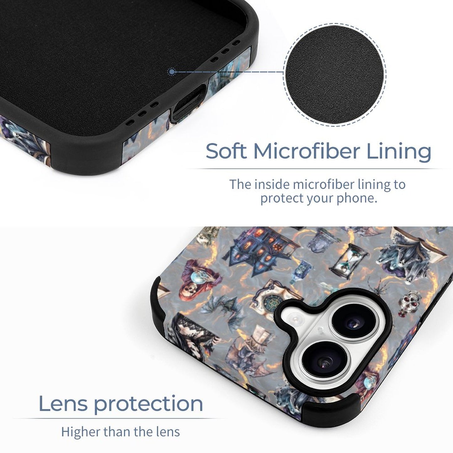 20 Misc Designs, Microfiber iPhone 16 Cases