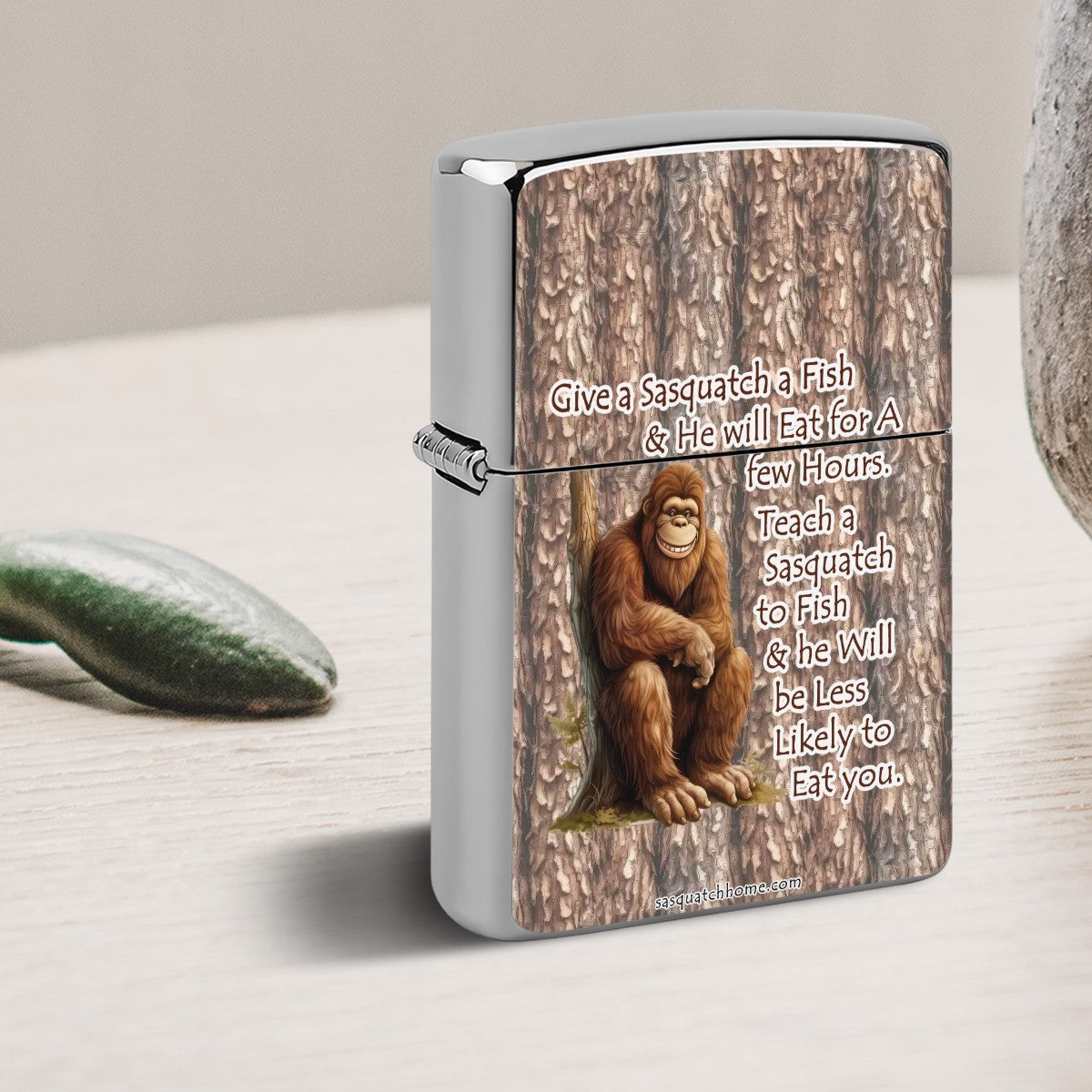 Hungry Sasquatch Bigfoot 2024 Metal Lighter Case